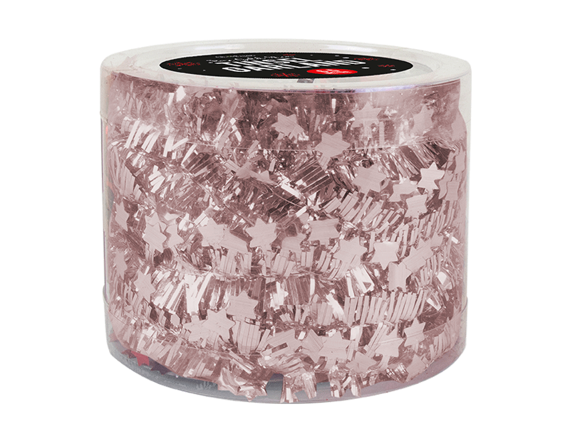 Wholesale Rose Gold Star Christmas Tinsel Garlands