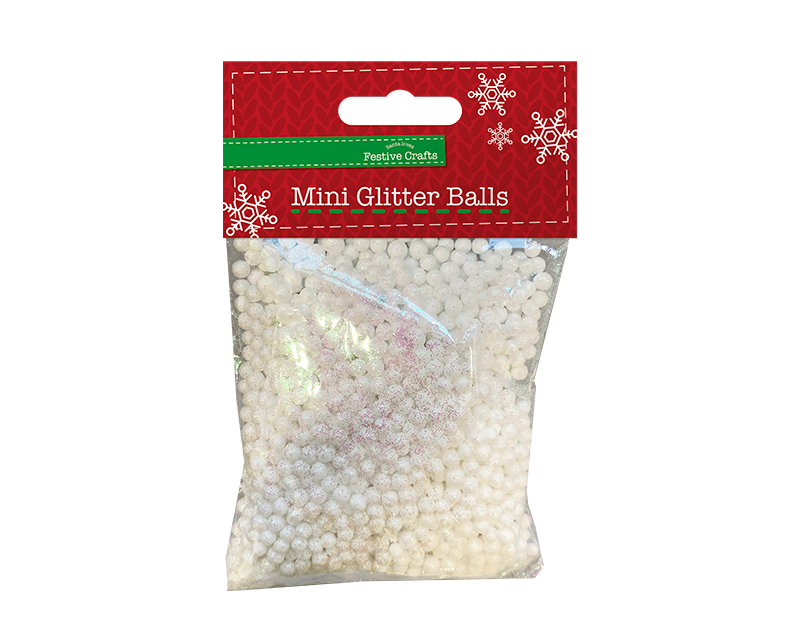 Glitter Polystyrene Balls