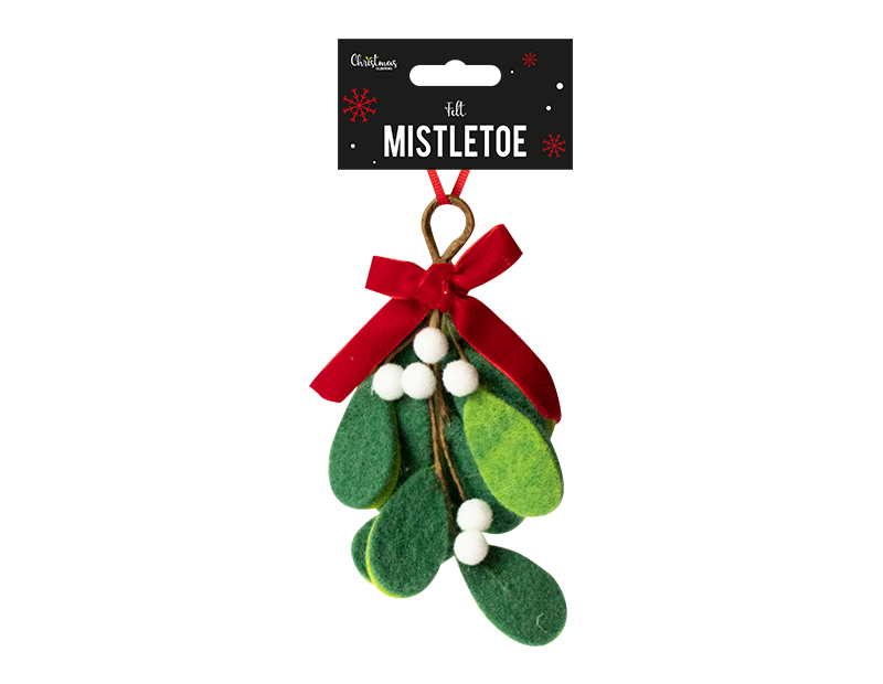 Wholesale Mistletoe Felt Decoration Bulk Buy Christmas Decorations