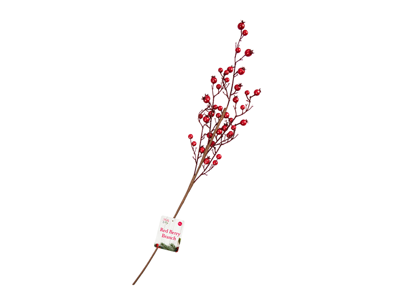 Artificial Red Berry Branch 70cm