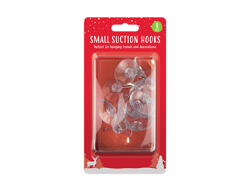 Small Suction Hooks 3.5cm 8pk