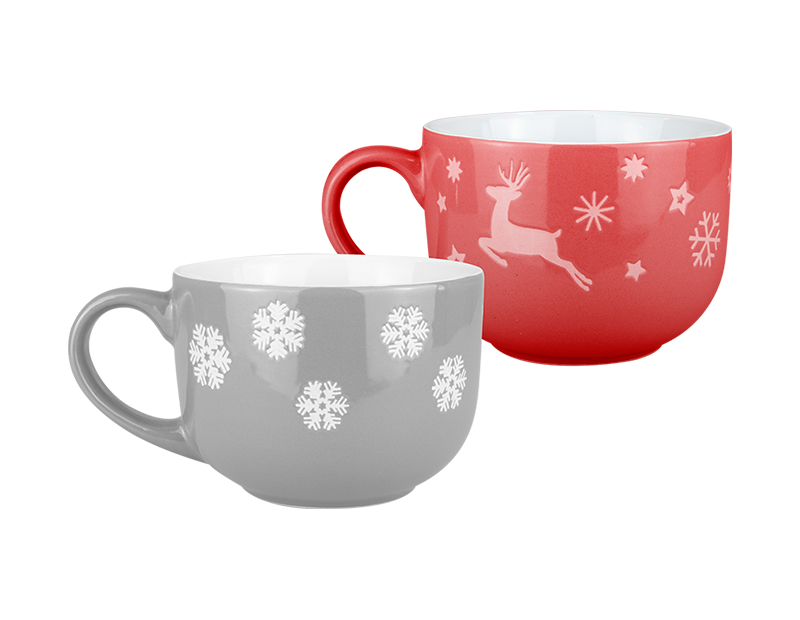 Wholesale Christmas Ceramic Soup Mug Bulk Buy Christmas Homeware