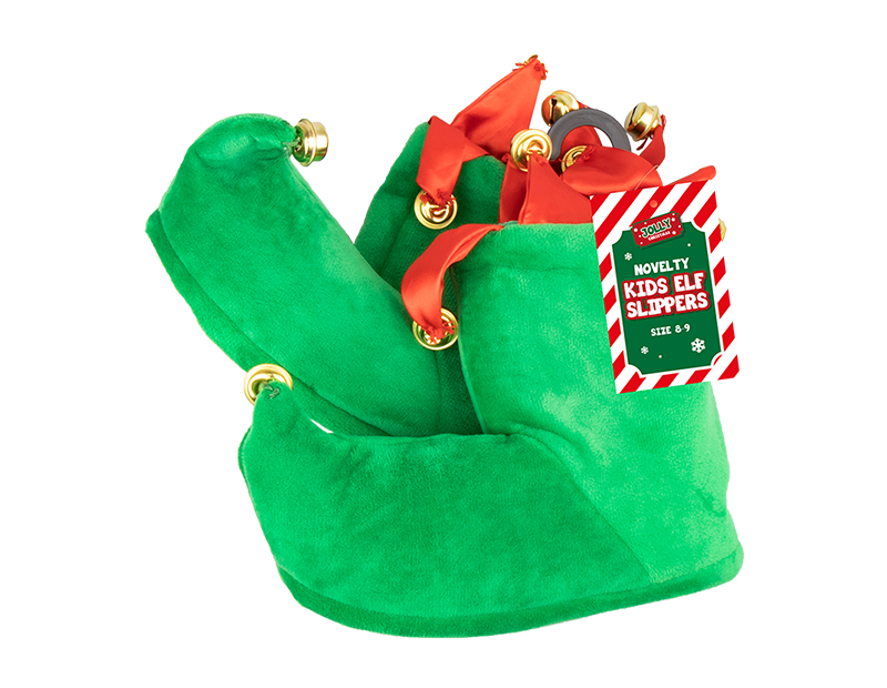 Wholesale Kids Novelty Elf Slippers